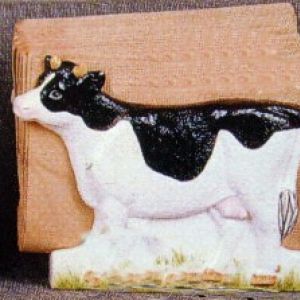 Country Cow Serviette Holder