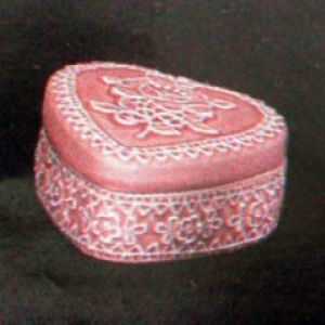 Linen Necklace Heart Box
