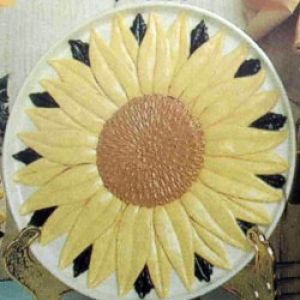 Sunflower Plate/Clock (mechanism not included)