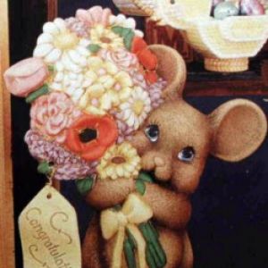 Mouse With Bouquet