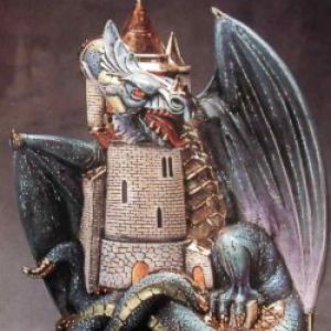 Dragon With Castle