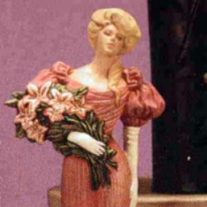 Victorian Lady With Flowers