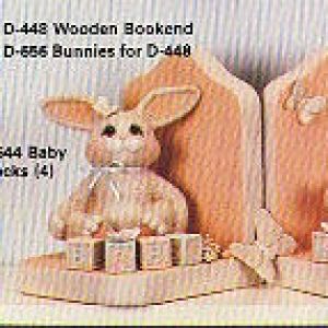 Wooden Book End (Bunnies not included)