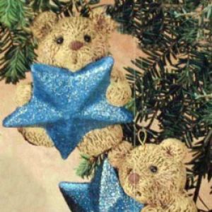 Bear/Star Ornament (set of 2)