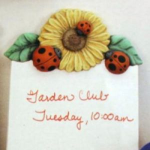Lady Bug Plaque/Note Holder