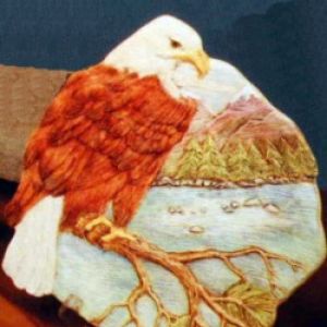 Eagle On Branch Plate