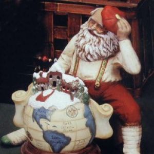 Santa with Globe