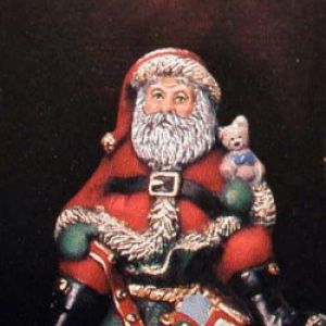 Santa On Toy Bag