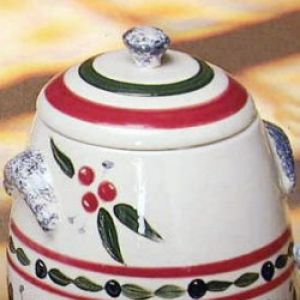 Canister with handles and lid - Small