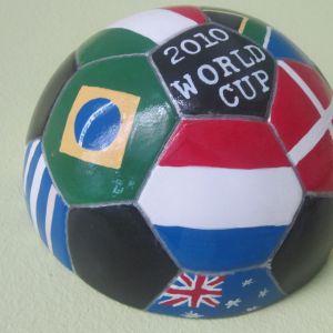 Soccer Ball (half) as money box or plain
