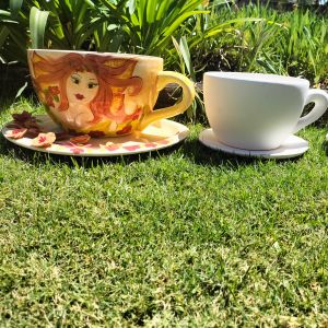 Cup Planter Small with Saucer (only small cup & saucer)