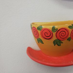 Half cup and saucer