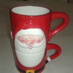 2-Piece Santa Mugs