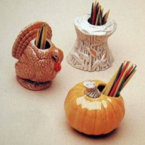Fall Toothpick holder (set of 3)