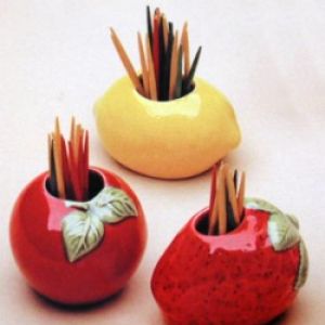 Fruit Toothpick holder (set of 3)