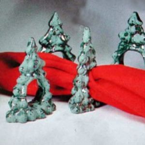 Christmas Tree Serviette Rings (set of 2)