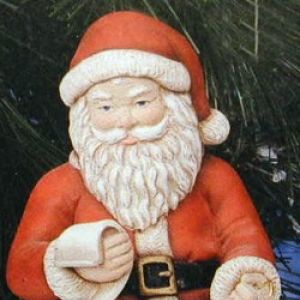 Santa Sitting With Scroll
