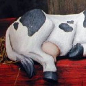 Shelf Cow Sleeping