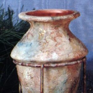 Stucco Cone Vase (stand not included)