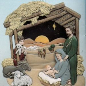 Tree Wrap & Nativity Comp - set (see Tree Wrap & Winter Town for