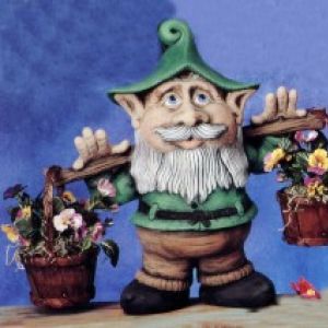 Anton  Gnome with 2 Baskets